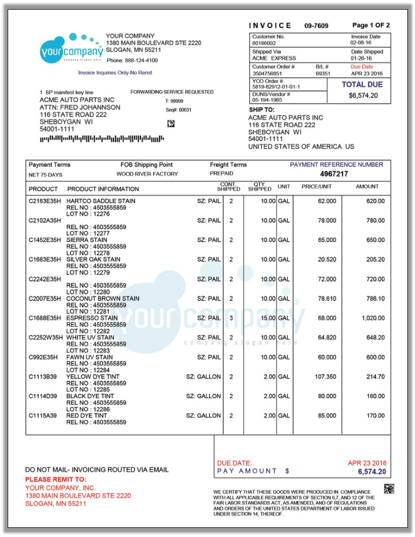 B2B invoice automation