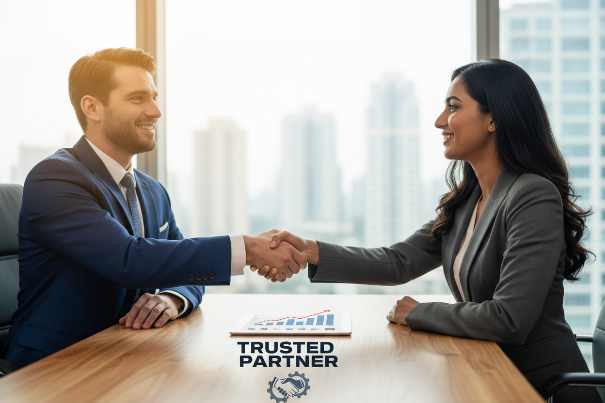 business supplier trust handshake